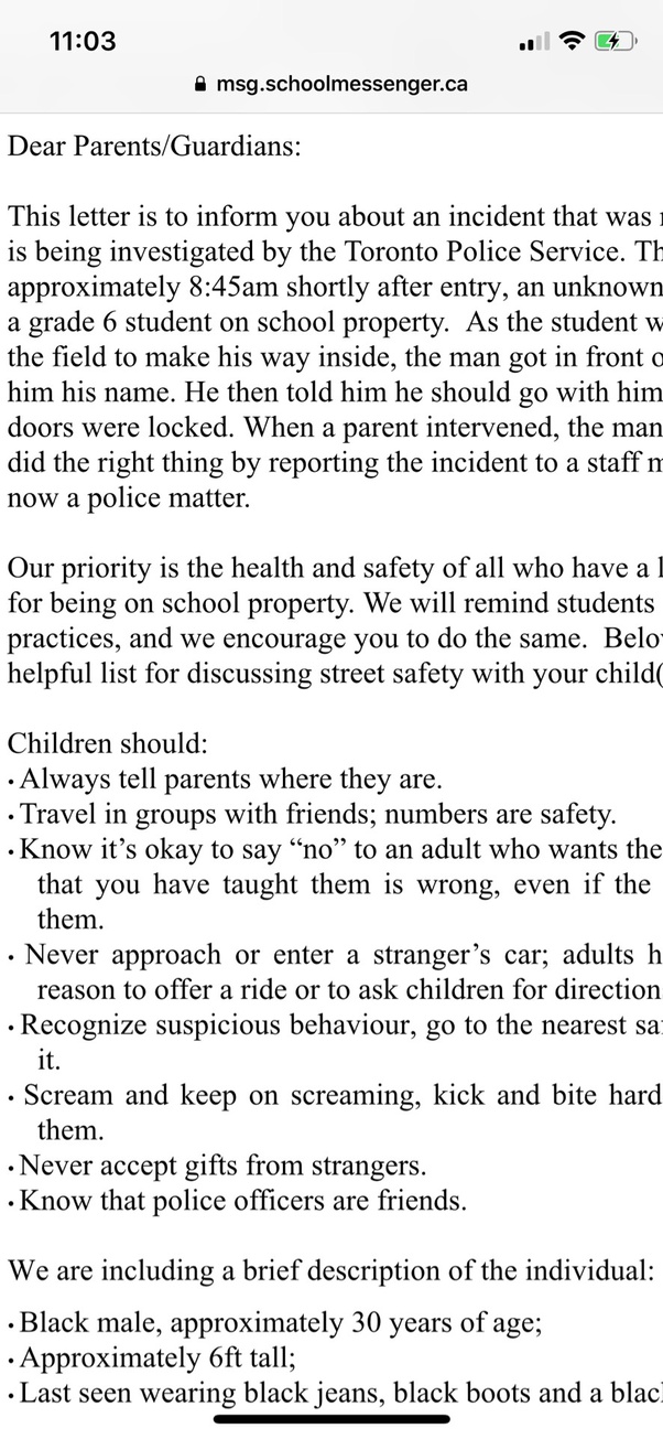 When writing to a school child's parents, is it 'Dear parents' or 'Dear