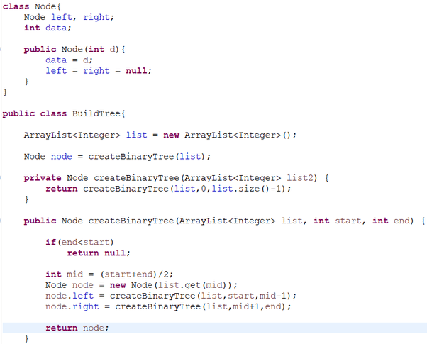 How does one implement a binary tree using a Java array list? Quora