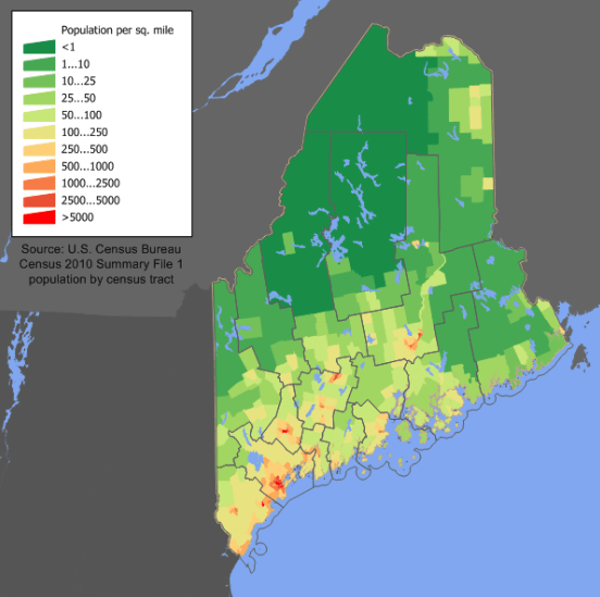 2025 Light Pollution Map Of Maine Which places in New England have the least light pollution? Quora