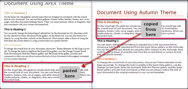 Microsoft Word has three options for pasting text. The second one is