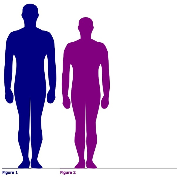 How does a 5 foot 7 tall person look next to a 6 feet 1 person? Quora