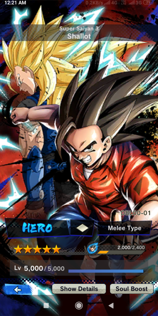How to increase Shallot's stars in the Dragon Ball Legends Android game