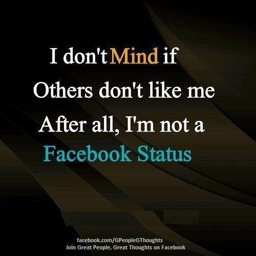 Why can't I save Facebook status updates and the