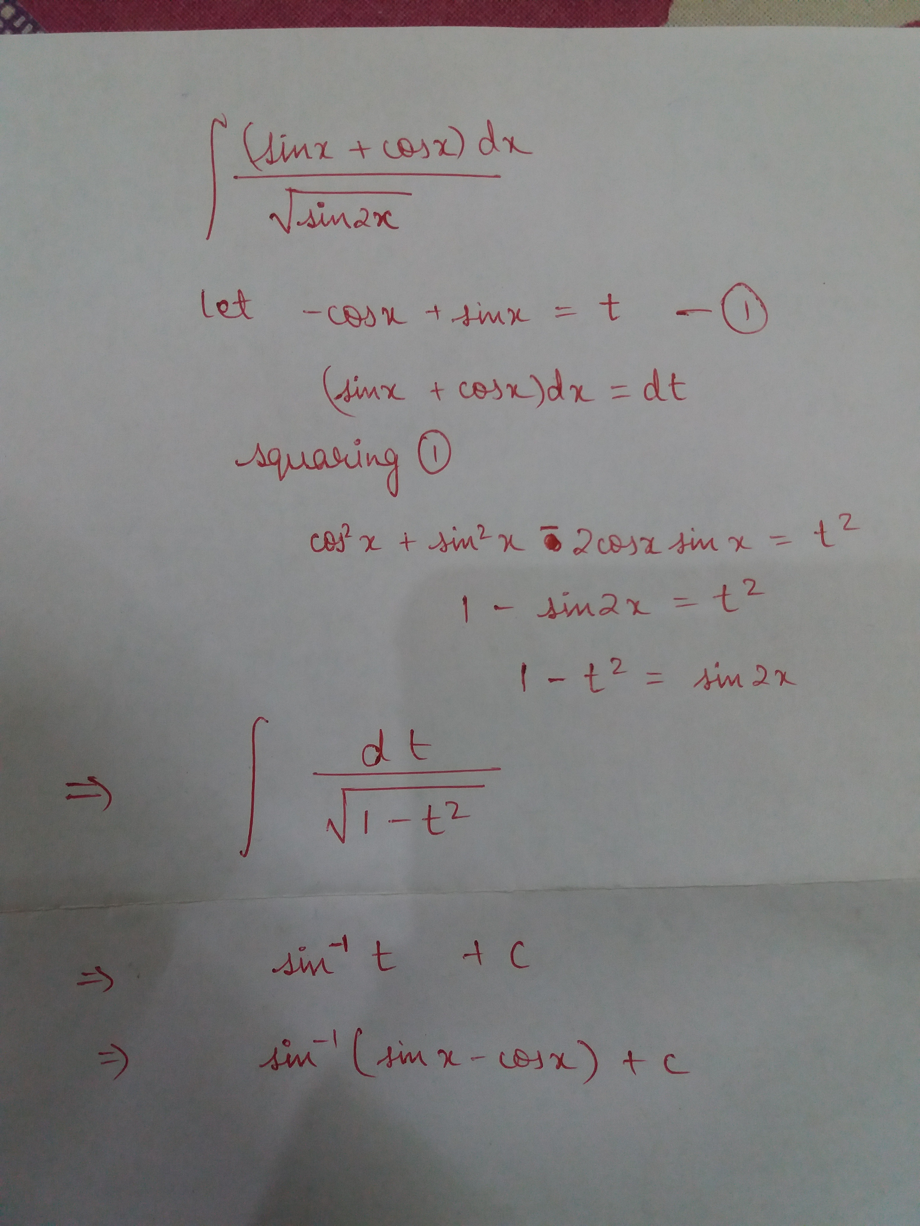 O Mais Rápido Integral Dari Sin2x Cos X Dx