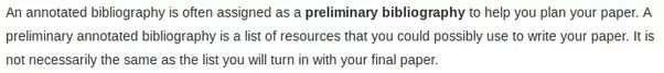 What is a preliminary bibliography? Quora
