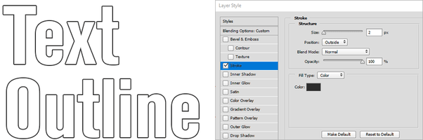 How to outline fonts in Quora