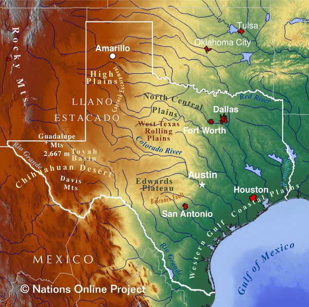 Map of Texas Cities Texas Road Map Geology