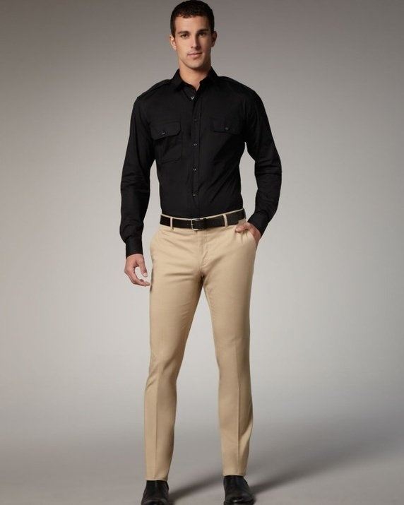 What Color Shoes With Khaki Pants And Navy Blue Shirt Style Guru