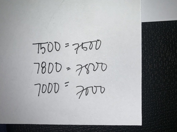 Why do some people write the number seven as &#039;7&#039; with a small