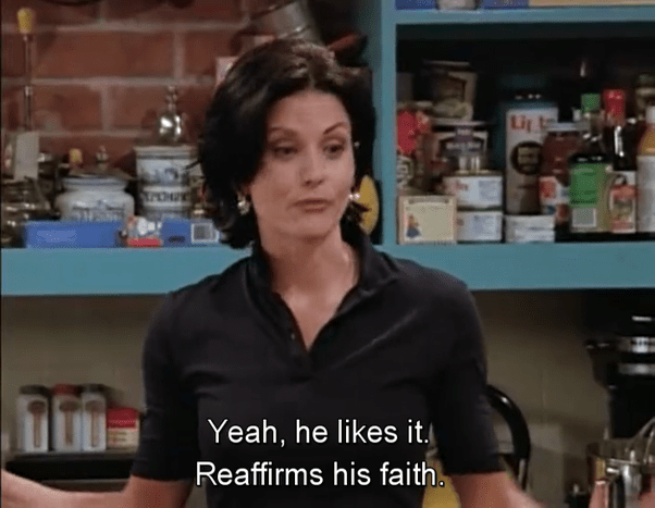 What is the best line ever said by Monica Geller in