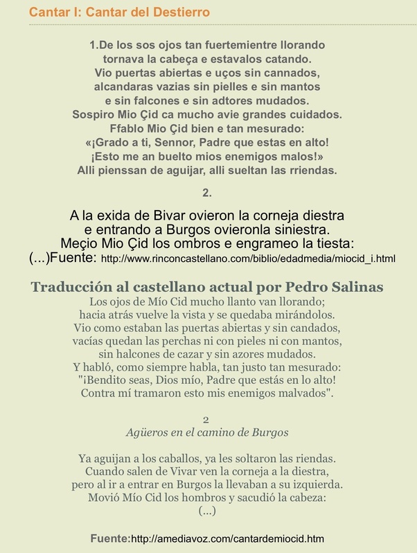 How different is the old Spanish and modern Spanish language? What are