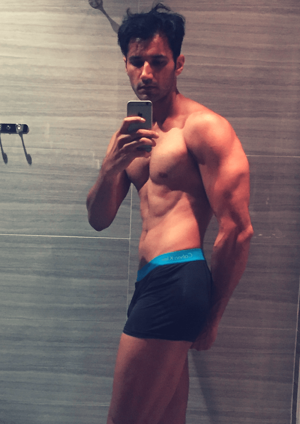 My belly is bigger than my chest. I am a tall and