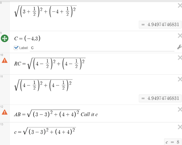The point A (3, 4) is reflected over the xaxis to B. Then B is