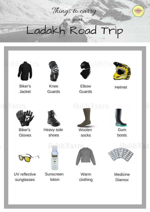 What are some important things to carry while driving to the Khardung