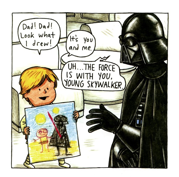 What are some really good fanfics where Vader finds Luke as a young
