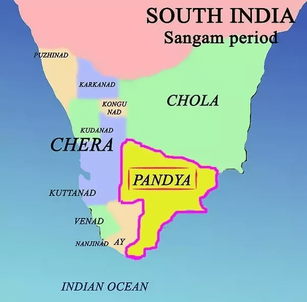 Chera Chola Pandya Kingdom Map How did the Chera dynasty meet its doom? Quora