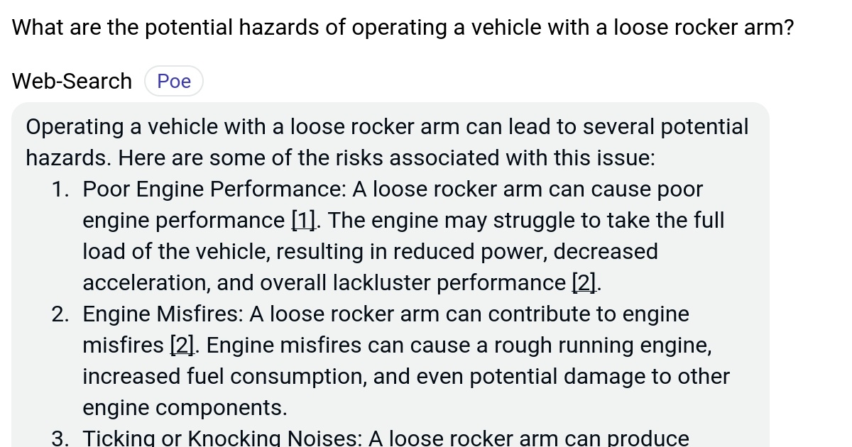 What are the potential hazards of operating a vehicle with a loose