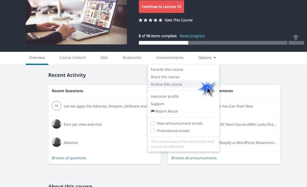 How to delete a course on Udemy Quora