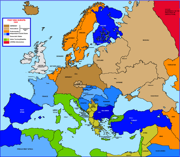 Map Of Europe If Germany Won Ww2 How would Europe's borders look like if Germany had won the Second