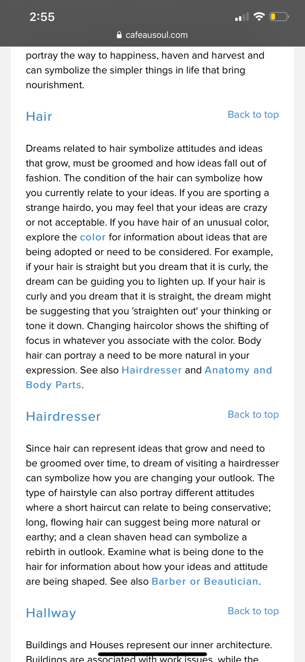 What does it mean if a dead relative is cutting my hair in a dream? Quora