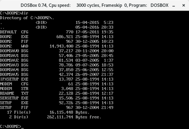 What are executable files, and what are they used for in MSDOS games