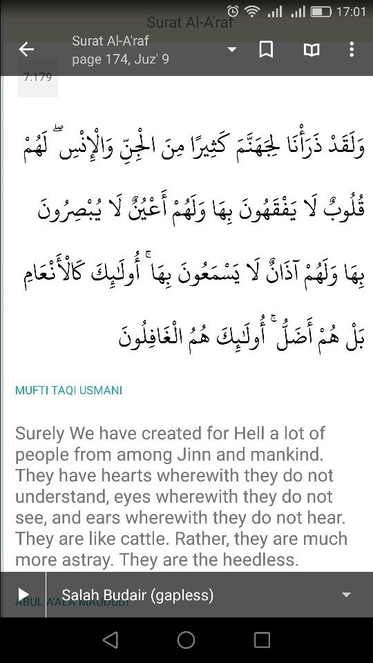 Why does the verse 7.179 of the Quran say that 'disbelievers are worse