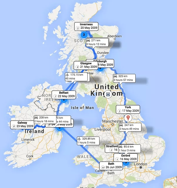 The wife and I are planning a trip to the UK & Ireland in