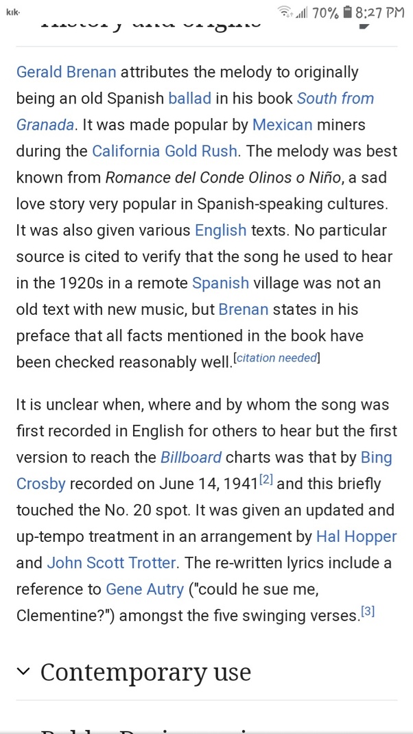 What is the song 'Oh, My Darling Clementine' about? Quora