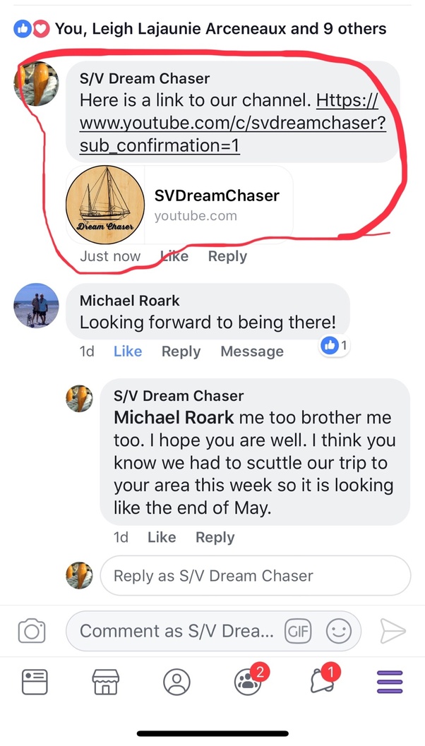 How to add a link to YouTube video in a Facebook comment