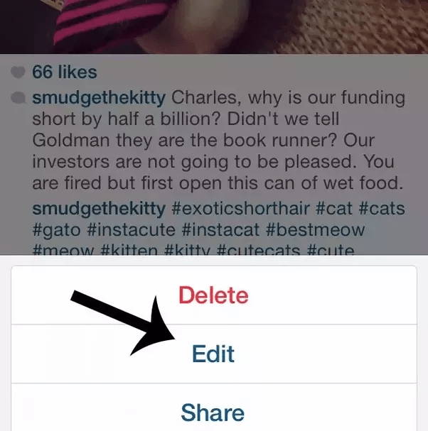How to edit my Instagram caption after the photo has been uploaded Quora