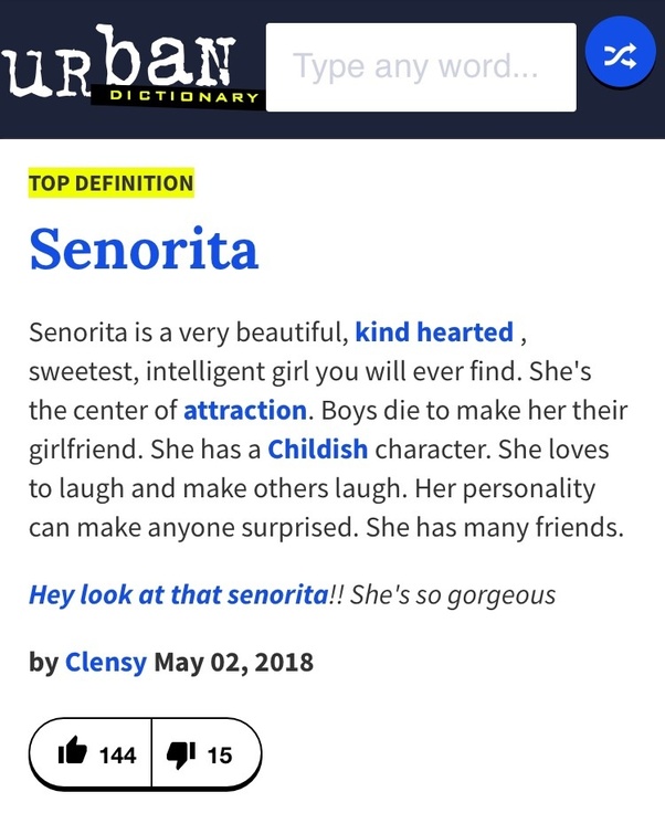 What is the meaning of the word 'Señorita'? Quora