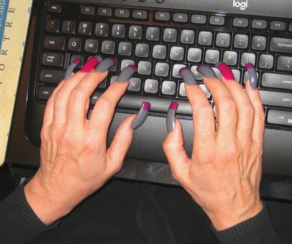 How To Type With Long Nails Nail Designs