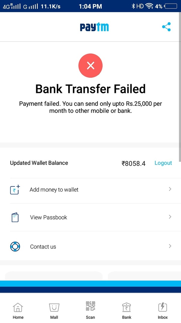 How to transfer money from Paytm to the bank after
