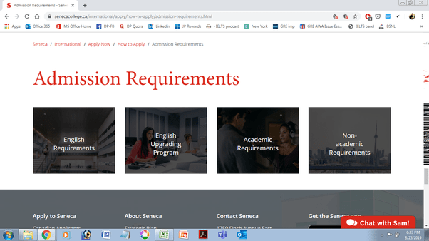 How can Canadian colleges like Seneca or Brown process admission applications without