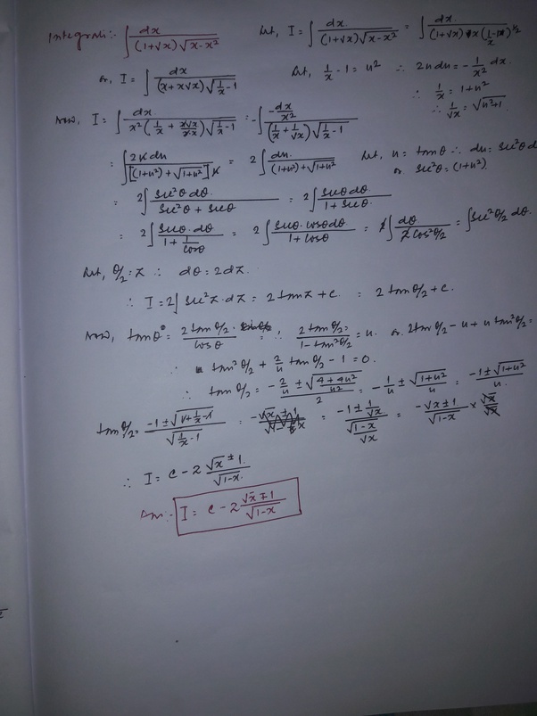 How to evaluate [math]\displaystyle\int\frac{dx}{(1+\sqrt{x})(\sqrt{xx