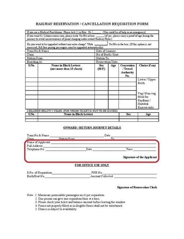 I booked an Eticket for my uncle from my IRCTC account. The printed