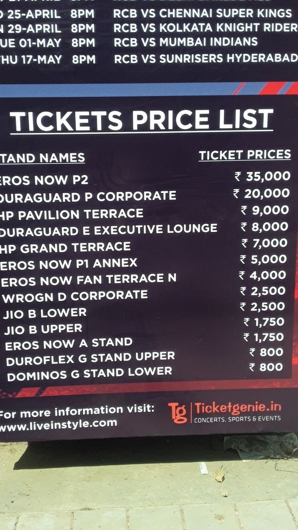 Where can we get IPL tickets for M. Chinnaswamy Stadium at