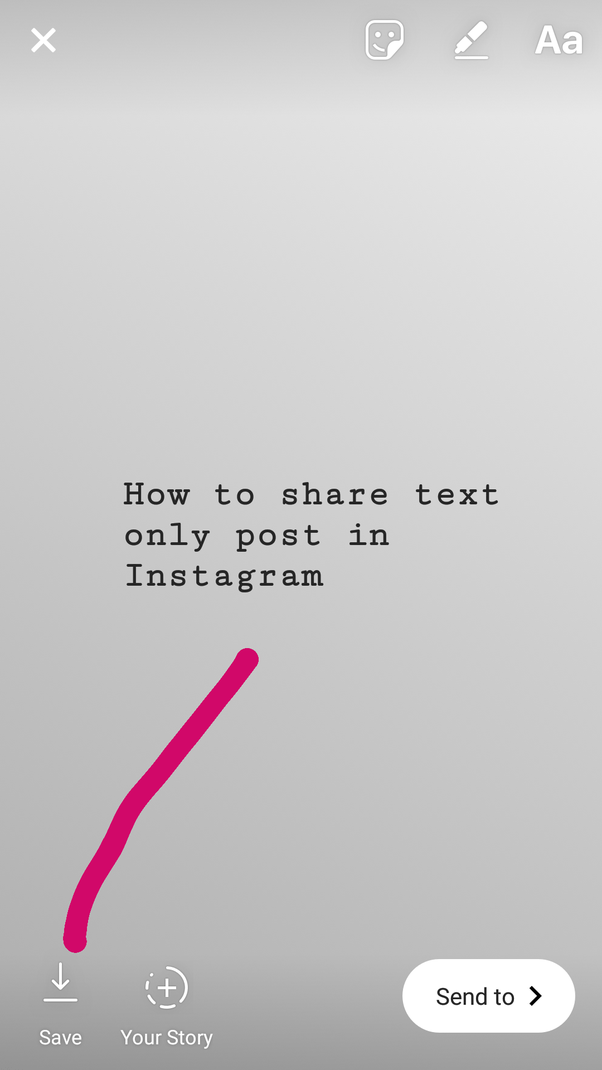 Is there any way to post text on Instagram without using a photo or a