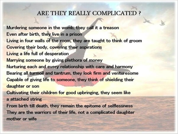 Do you have any poem written by yourself on women