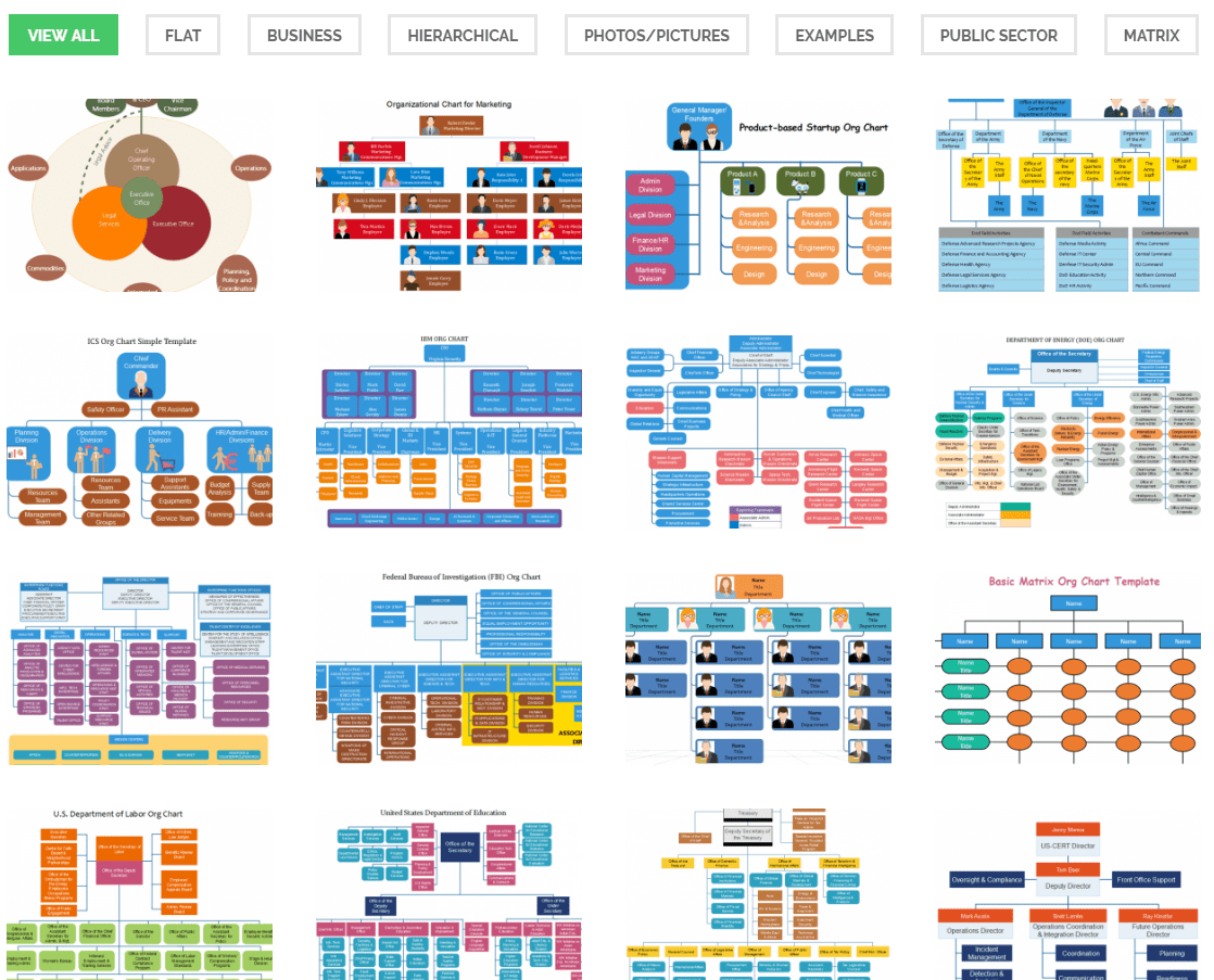 Non Profit Organizational Chart Template Word | PDF Template