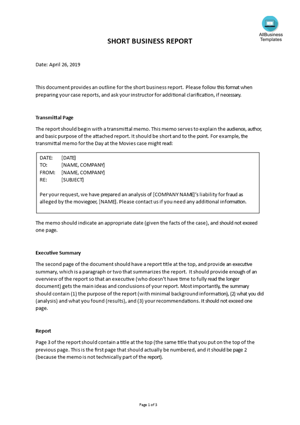 How to write a business report Quora