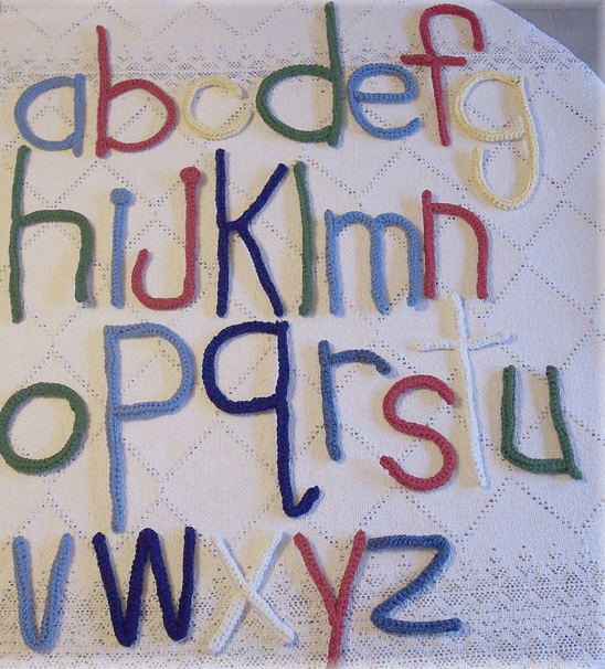Crochet Is there an amigurumi pattern for 3D letters of the alphabet