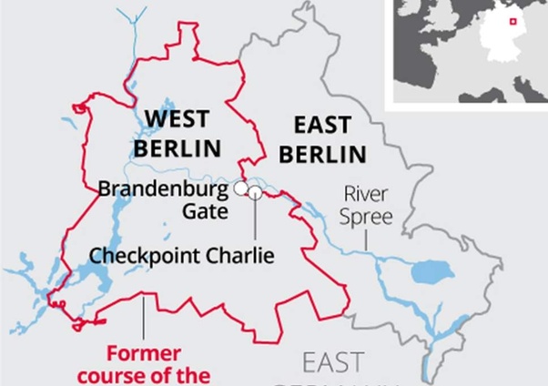 How far outside of Berlin did the Berlin Wall extend? I've always