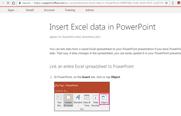How to insert Excel files into a PowerPoint slide Quora