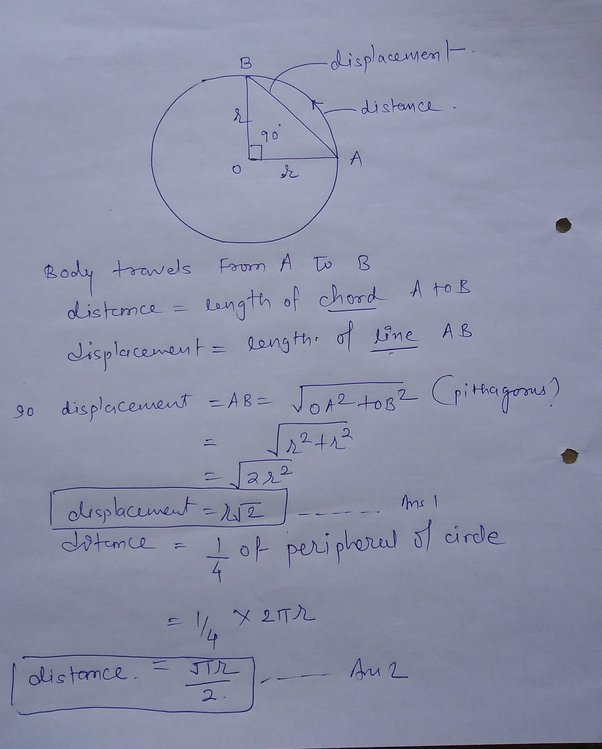 Seekor semut menempuh jarak 8 cm dari P ke Q dan kemudian bergerak sejauh 6  cm tegak lurus ke PQ, maka berapa besar perpindahannya? - Quora