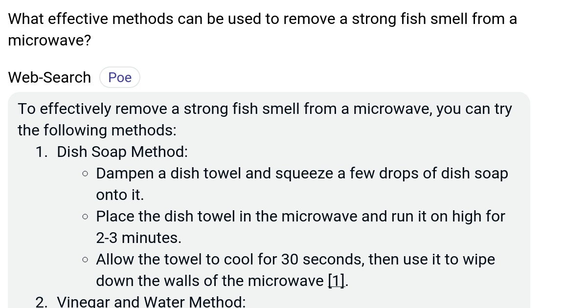 What effective methods can be used to remove a strong fish smell from a