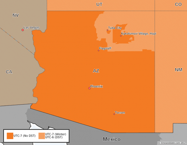 What time zone is Arizona in? Quora