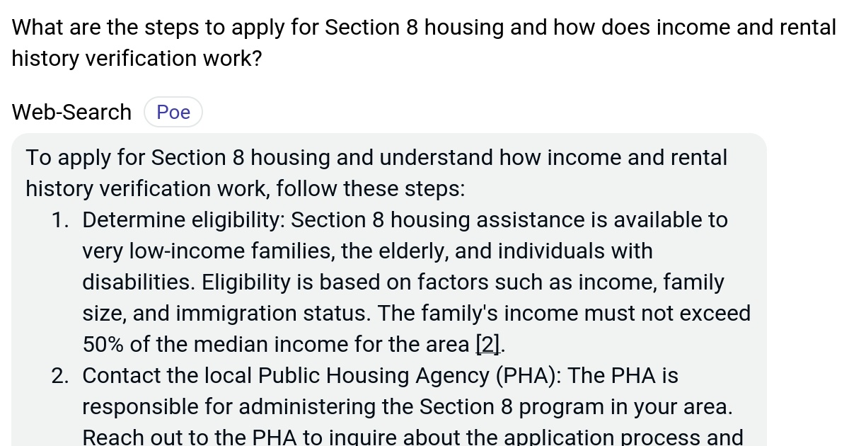 What are the steps to apply for Section 8 housing and how does