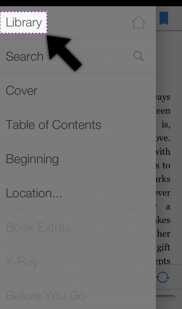 How to close an active eBook on the Kindle app on an