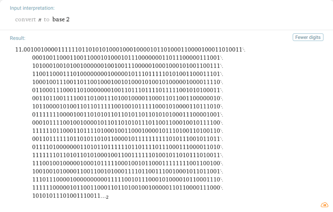 Adakah yang menghitung pi di basis 2? Bisakah urutan 0 dan 1 menggantikan  generator nomor acak? - Quora